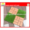 Eco-friendly Interlocking Synthetic Grass Tile for garden